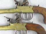 Sherwood Brass Barrel Flintlock Pistols - 3 of 7