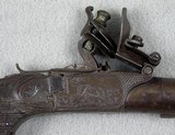 French Folding Trigger Flintlock Muff Pistol - 4 of 8
