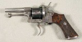 French D.A. folding trigger Pinfire Revolver - 2 of 8