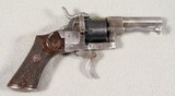 French D.A. folding trigger Pinfire Revolver - 1 of 8