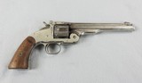 S&W 1st Model Schofield 45 S&W Revolver 7 inch, Nickel - 1 of 10