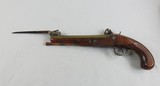 Ryan & Watson Flintlock Folding Bayonet Pistol - 8 of 10