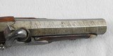 Single Shot Percussion 63 Caliber Damascus Barrel Coat Pistol - 8 of 10