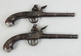 Ketland Pair Of Silver Mounted Queen Anne Flintlock Pistols - 1 of 12