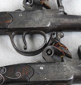 Ketland Pair Of Silver Mounted Queen Anne Flintlock Pistols - 8 of 12