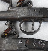 Ketland Pair Of Silver Mounted Queen Anne Flintlock Pistols - 7 of 12