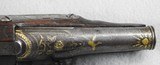 French Fancy Early Engraved Pocket Flintlock Pistol 53 Cal. - 7 of 12