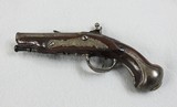 French Fancy Early Engraved Pocket Flintlock Pistol 53 Cal. - 2 of 12