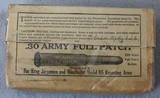 #30 Army Full patch for the Krag Jorgensen and Winchester model 95 rifle - 1 of 2