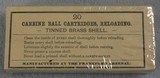 Frankford Arsenal carbine ball 45/55 cartridges, tinned brass shell