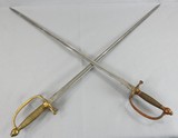 Officers Swords Nice Pair Of Civil War Non Com. - 1 of 11