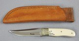 Tsoulas 3 5/8” Drop Point Blade-Custom Engraved