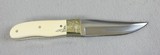 Tsoulas 3 5/8” Drop Point Blade-Custom Engraved - 2 of 7