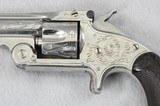 S&W No. 1-1/2 S.A. 32 Centerfire Factory Rework, Engraved - 3 of 12