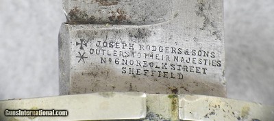 Heavy Spear Point Bowie Joseph Rogers & Sons - Image 10 of 13