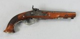 German Double Barrel Engraved Percussion Pistol - 1 of 17
