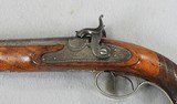 German Double Barrel Engraved Percussion Pistol - 3 of 17