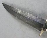 Damascus Custom Searles Style Blade Bowie Knife - 7 of 8