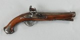 French Flintlock Pistol, Rare Oval Duck-Bill Muzzle