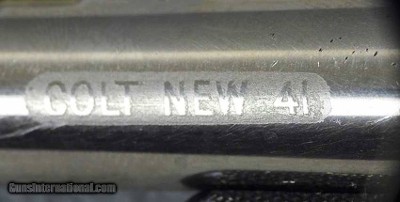 Colt New Line Etched Panel 41 Colt CF_Cased 