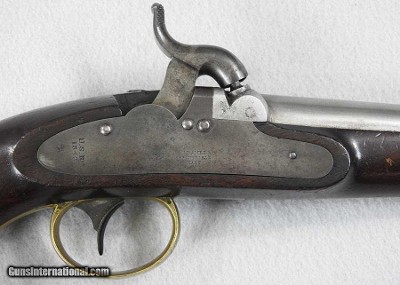 U.S.R. Ames Model 1842 Revenue Cutter Service Pistol 