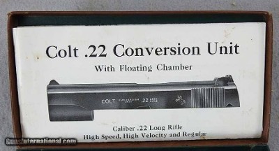 Colt .22 Conversion Unit Feb. 1951 - Image 3 of 13