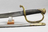 U.S. Model 1840 Ames Artillery Officers Saber-Etched Blade