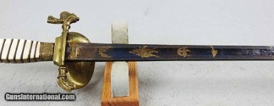 Indian Princess Head Pattern Militia Officers Sword - Brass Scabbard - Image 7 of 14