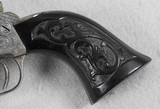 Colt/Brevet Pocket Model 6 Shot Nicely Engraved with Carved Ebony Grips - 14 of 15