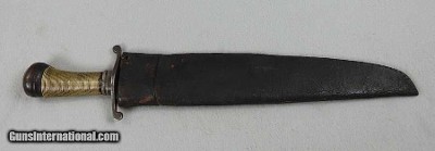 Civil War Era Spear Point Bowie Huge 18 1/2” Overall - Image 7 of 16