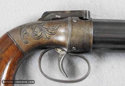 Allen & Thurber 1845 Worcester Patent Pepperbox - Image 3 of 7