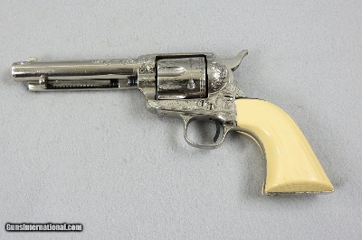 Colt S.A. Army 45, Engraved w/Colt Letter