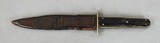 H. Osman Co. City, Nice 6” Clip Point Bowie Knife with Leather Scabbard - 4 of 5