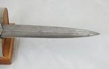 Old Damascus Blade Dagger With Engraved Gold And Black Enamel Fittings - 7 of 9