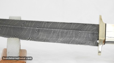 Damascus Custom Searles Style Blade Bowie Knife - Image 3 of 8