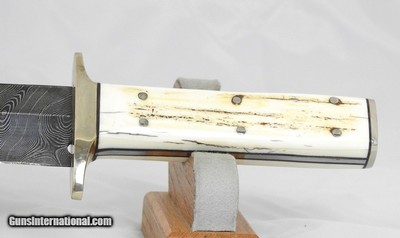 Damascus Custom Searles Style Blade Bowie Knife - Image 7 of 8