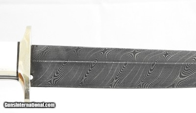 Damascus Custom Searles Style Blade Bowie Knife - Image 5 of 8