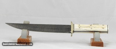 Damascus Custom Searles Style Blade Bowie Knife - Image 2 of 8