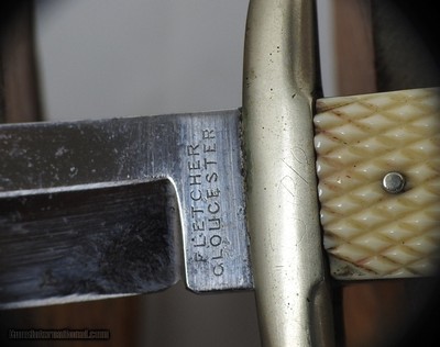 Fletcher Gloucester Fancy Spear Point Bowie Knife - Image 3 of 8