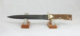 Damascus Dagger Stagg horn grips - 2 of 8
