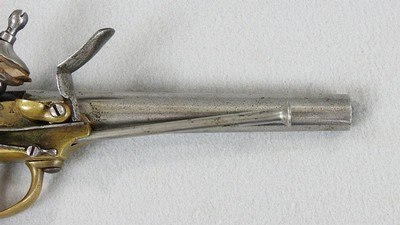 French Model 1877 Cavalry Pistol Mauberge Arsenal - Image 10 of 11