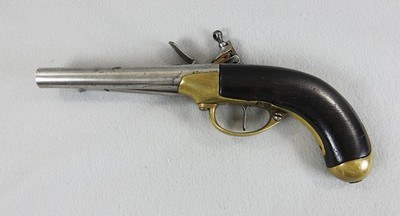 French Model 1877 Cavalry Pistol Mauberge Arsenal - Image 2 of 11