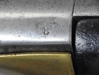 French Model 1877 Cavalry Pistol Mauberge Arsenal - Image 7 of 11