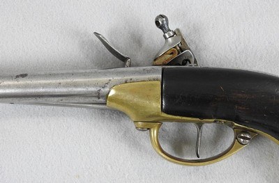 French Model 1877 Cavalry Pistol Mauberge Arsenal - Image 3 of 11