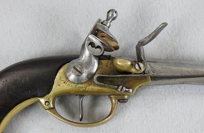 French Model 1877 Cavalry Pistol Mauberge Arsenal - Image 4 of 11