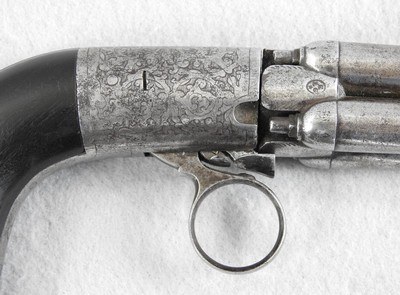 Mariette 4 Barrel, 36 CaliberRing Trigger Pepper Box - Image 10 of 15