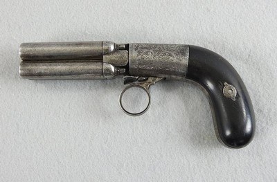 Mariette 4 Barrel, 36 CaliberRing Trigger Pepper Box - Image 2 of 15