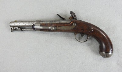 Asa Waters Model 1836 Flintlock Pistol With 1838 Lock - Image 3 of 10