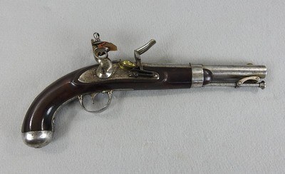 Asa. Waters Model 1836 Flintlock Pistol Made 1841 - Image 1 of 11