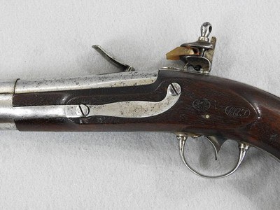 Asa. Waters Model 1836 Flintlock Pistol Made 1841 - Image 3 of 11